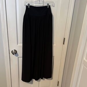 Elegant Black Maxi Skirt with high thigh slit and built in undies. Never worn!